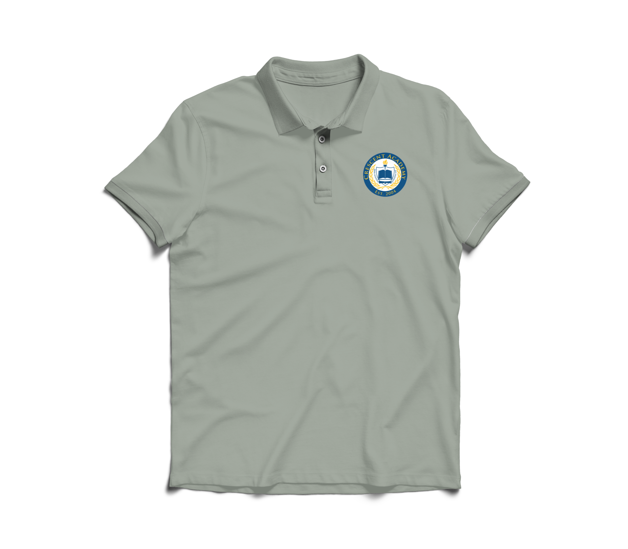 Crescent Academy Grey Polo