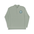 Crescent Academy Long Sleeve Grey Polo
